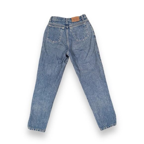 1980's Levis 903 Court Super High Waisted Rare Loose Fit Denim Jeans Sz 7 - Picture 5 of 13